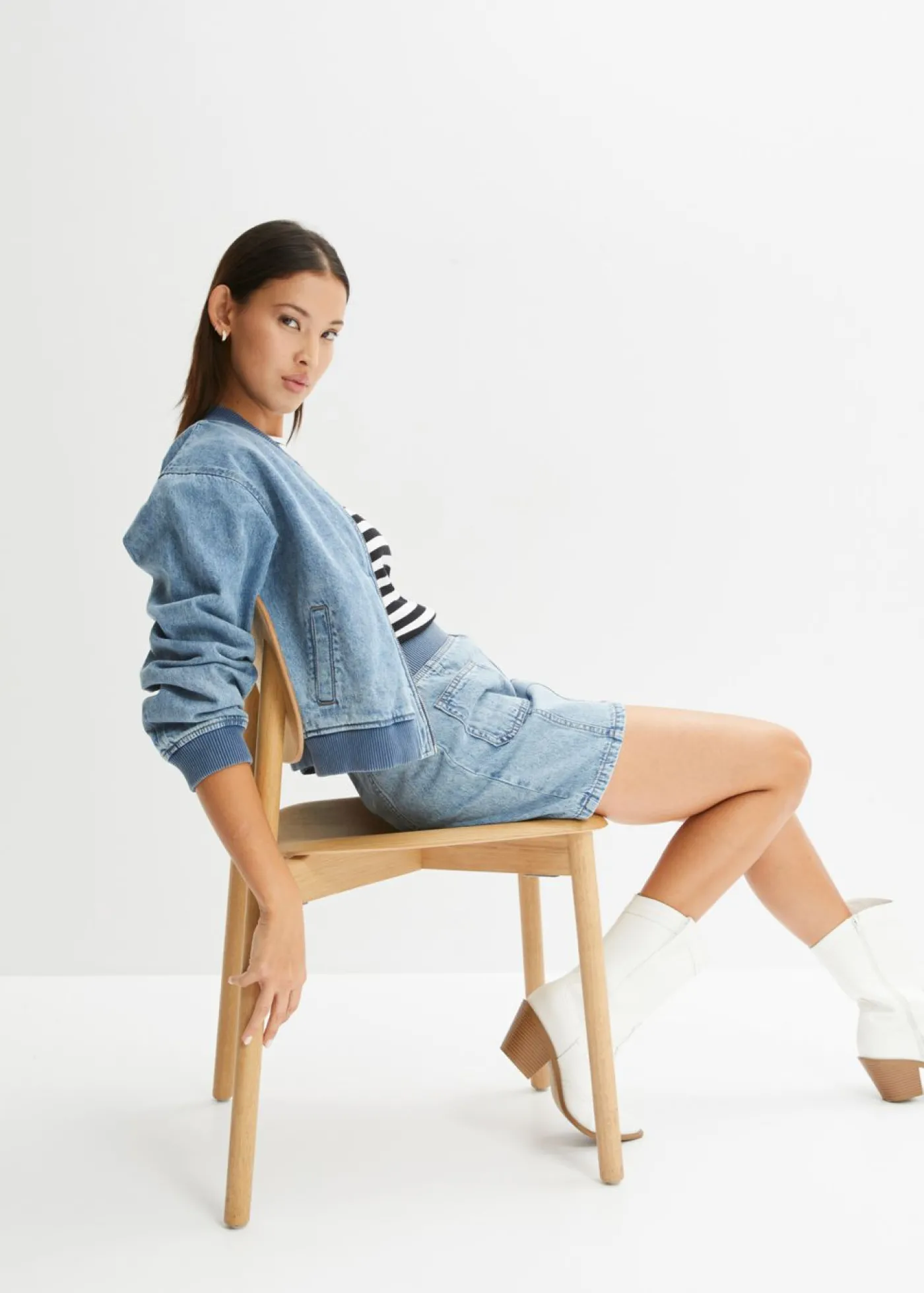 bonprix bonprix Cazadora vaquera Denim claro Best