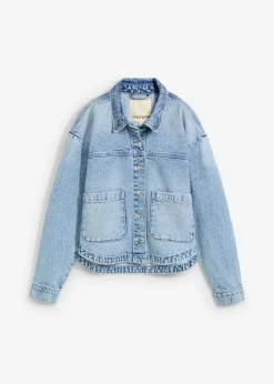 bonprix bonprix Cazadora vaquera azul hielo denim usado Online