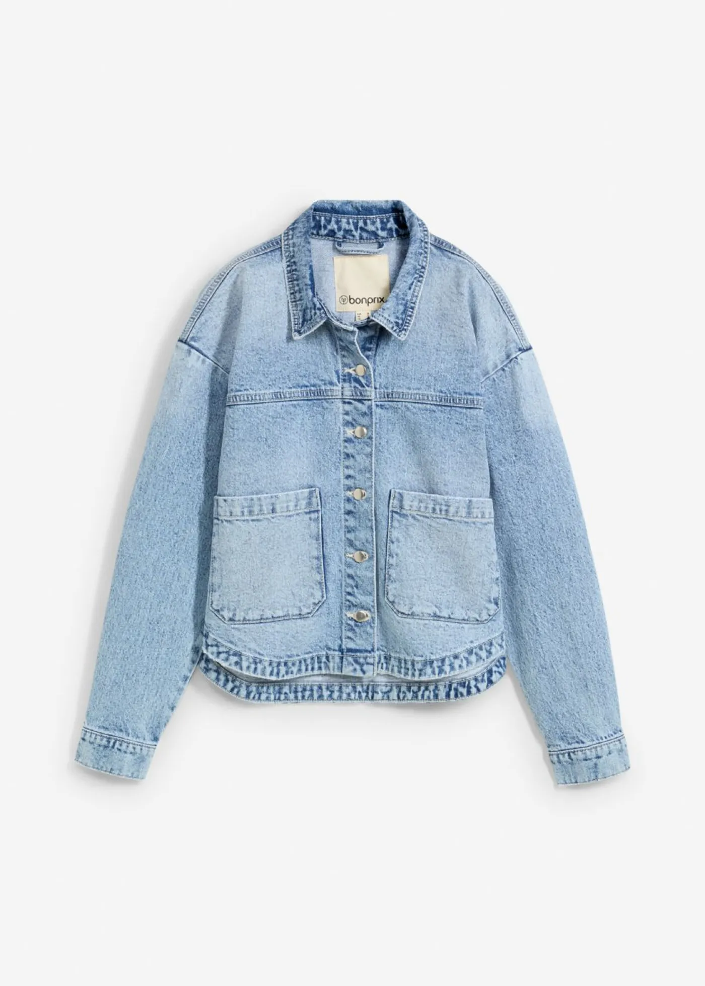 bonprix bonprix Cazadora vaquera azul hielo denim usado Online