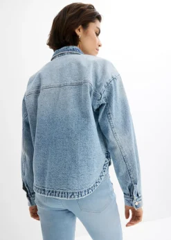 bonprix bonprix Cazadora vaquera azul hielo denim usado Online