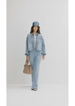 bonprix bonprix Cazadora vaquera azul hielo denim usado Online