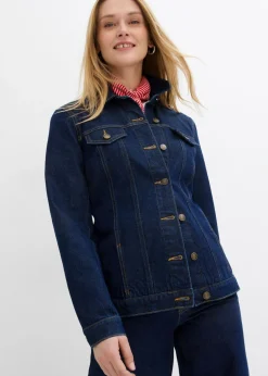 bonprix bonprix Cazadora vaquera ajustada Azul oscuro denim Best