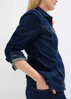 bonprix bonprix Cazadora vaquera ajustada Azul oscuro denim Best