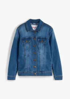bonprix bonprix Cazadora vaquera elástica básica Azul