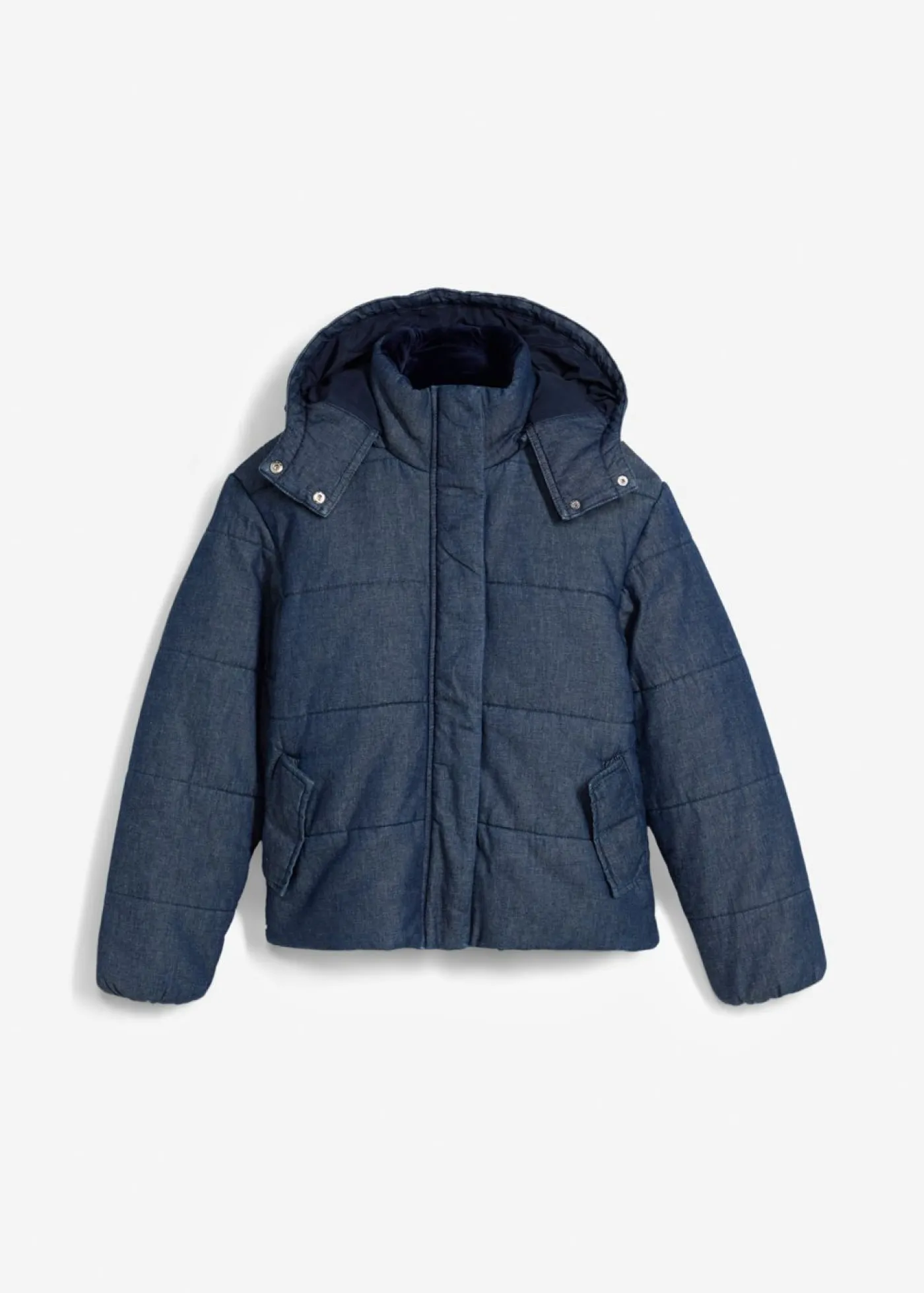 bonprix bonprix Cazadora vaquera guateada Azul oscuro denim Discount