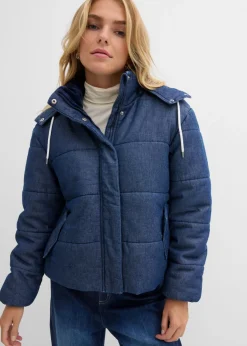 bonprix bonprix Cazadora vaquera guateada Azul oscuro denim Discount