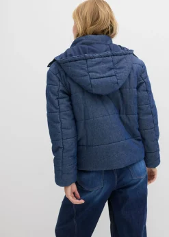 bonprix bonprix Cazadora vaquera guateada Azul oscuro denim Discount