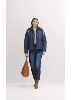 bonprix bonprix Cazadora vaquera guateada Azul oscuro denim Discount