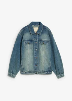 bonprix bonprix Cazadora vaquera holgada azul claro denim usado Hot