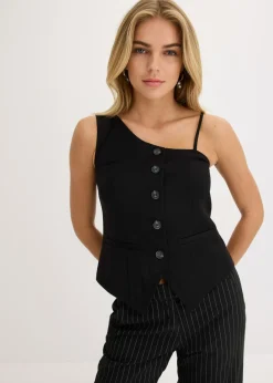 bonprix bonprix Chaleco con botones Negro New
