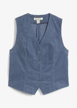 bonprix bonprix Chaleco de pana Azul ahumado Clearance
