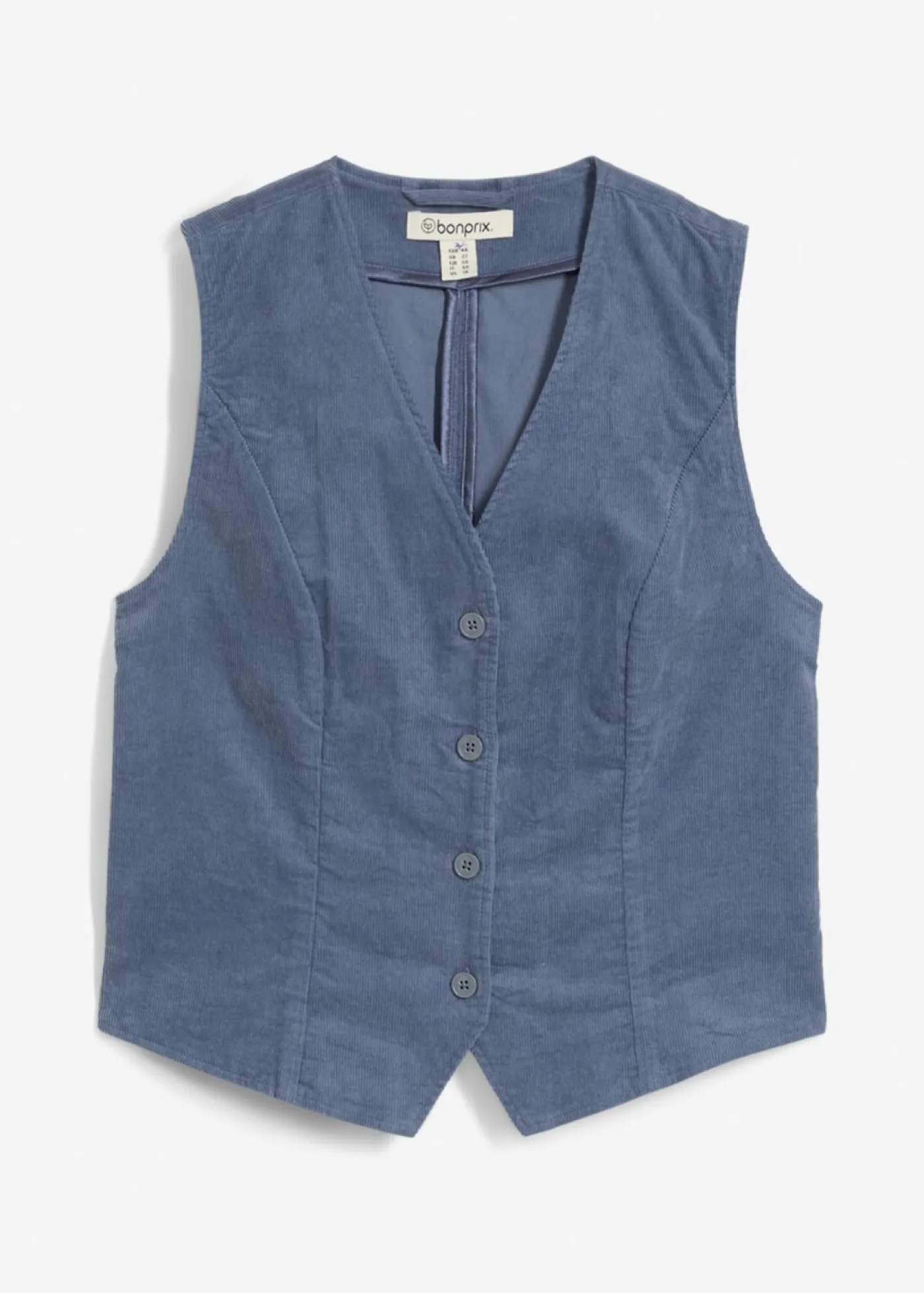 bonprix bonprix Chaleco de pana Azul ahumado Clearance