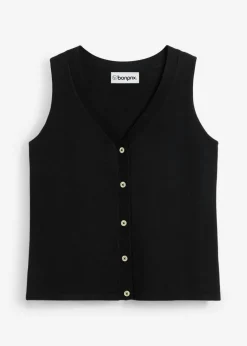 bonprix bonprix Chaleco de punto Negro Hot