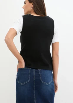 bonprix bonprix Chaleco de punto Negro Hot