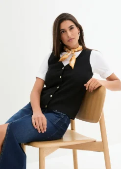 bonprix bonprix Chaleco de punto Negro Hot