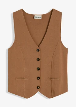 bonprix bonprix Chaleco de punto Camel Hot