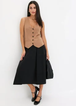 bonprix bonprix Chaleco de punto Camel Hot