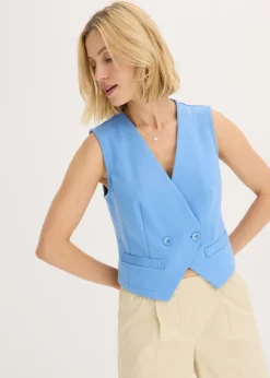bonprix bonprix Chaleco de punto azul provenzal