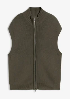 bonprix bonprix Chaleco de punto antracita New