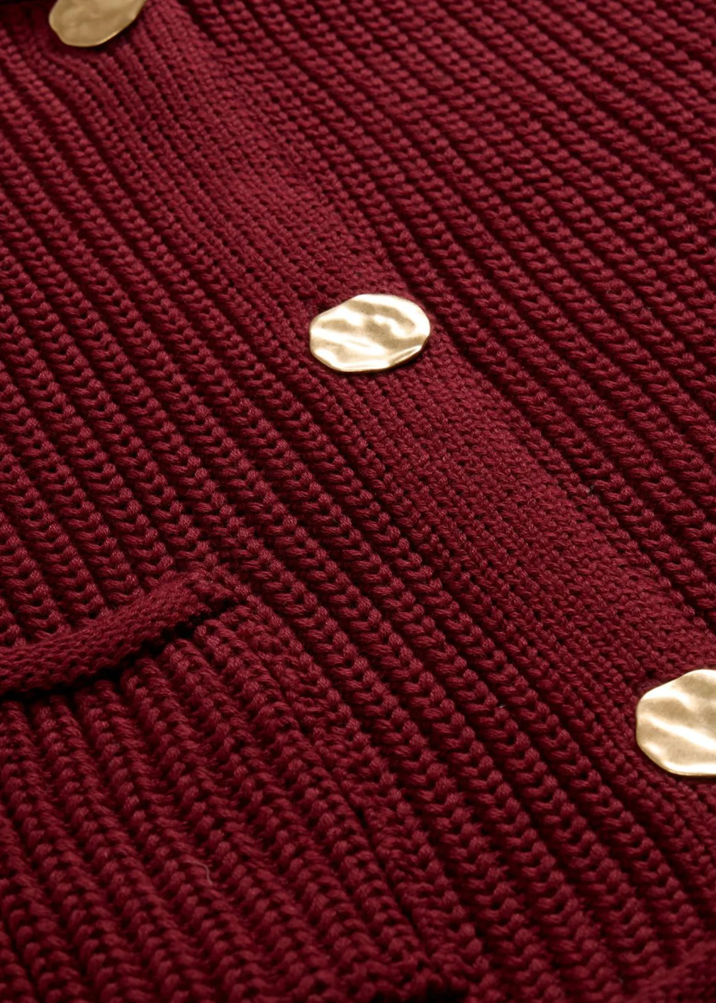 bonprix bonprix Chaleco de punto con bolsillos Rojo rubí Outlet