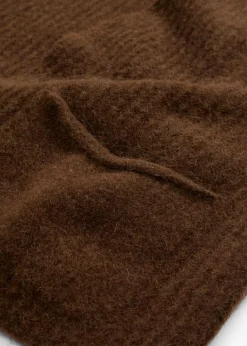 bonprix bonprix Chaleco de punto grueso con lana de alpaca marrón pimienta Discount