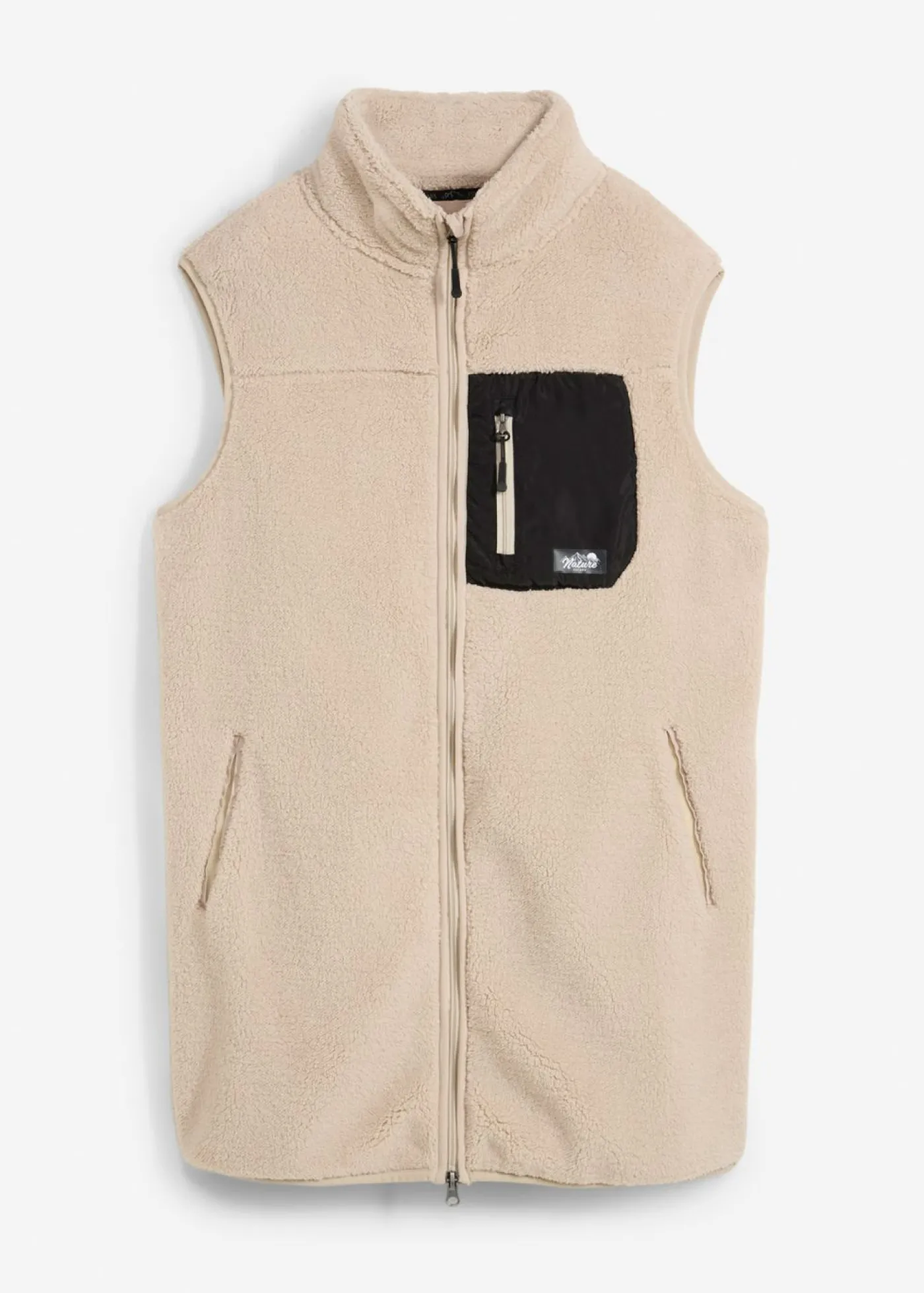 bonprix bonprix Chaleco polar gris piedra Hot