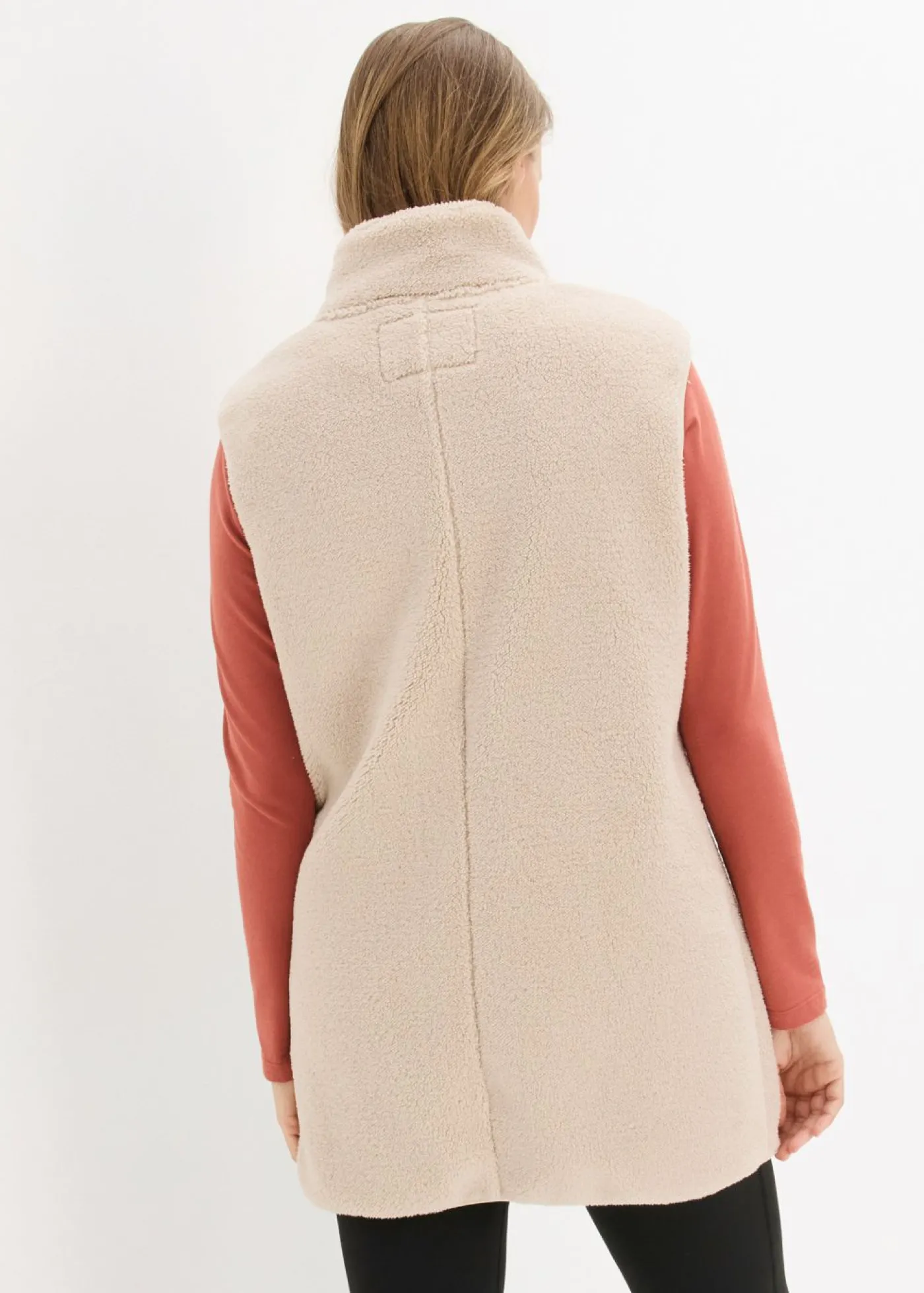 bonprix bonprix Chaleco polar gris piedra Hot