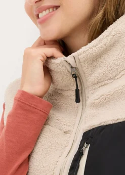 bonprix bonprix Chaleco polar gris piedra Hot