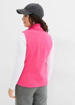 bonprix bonprix Chaleco polar con bolsillos Pink lady Online