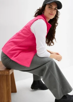 bonprix bonprix Chaleco polar con bolsillos Pink lady Online