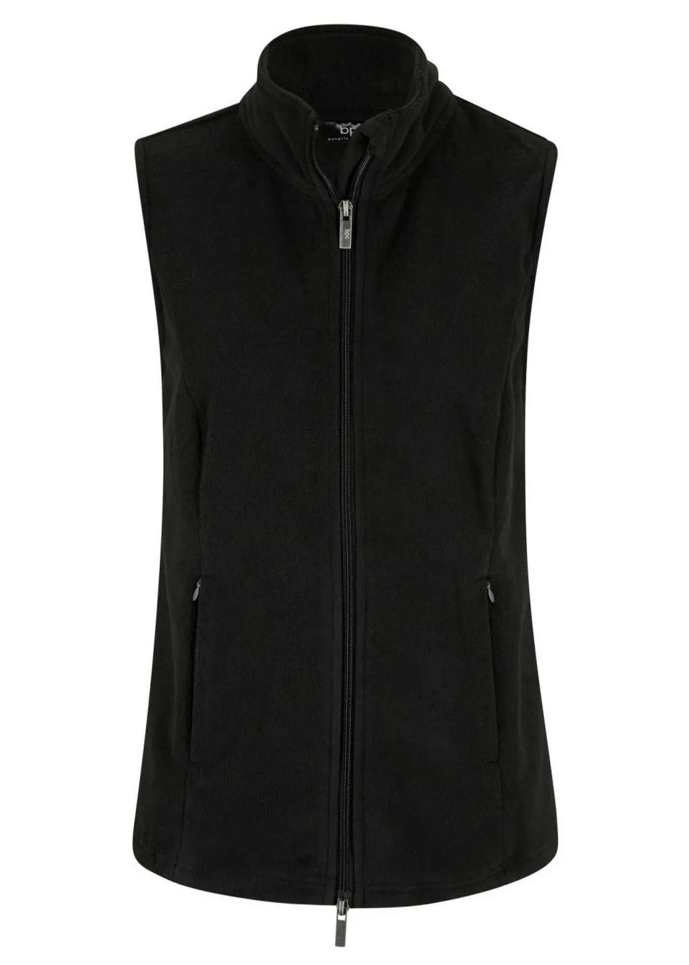 bonprix bonprix Chaleco polar con bolsillos Negro Discount