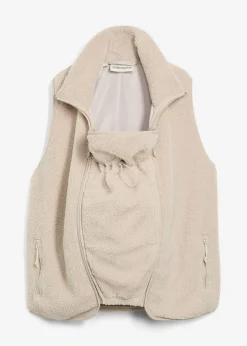 bonprix bonprix Chaleco premamá/de porteo 3 en 1 de tejido polar gris piedra New