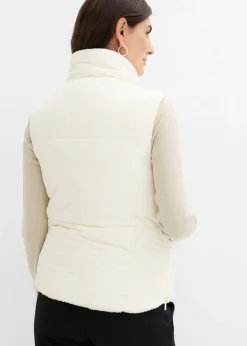 bonprix bonprix Chaleco reversible premamá/de porteo 4 en 1 Beige-blanco lana Online