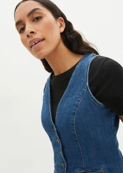 bonprix bonprix Chaleco vaquero elástico Denim Clearance