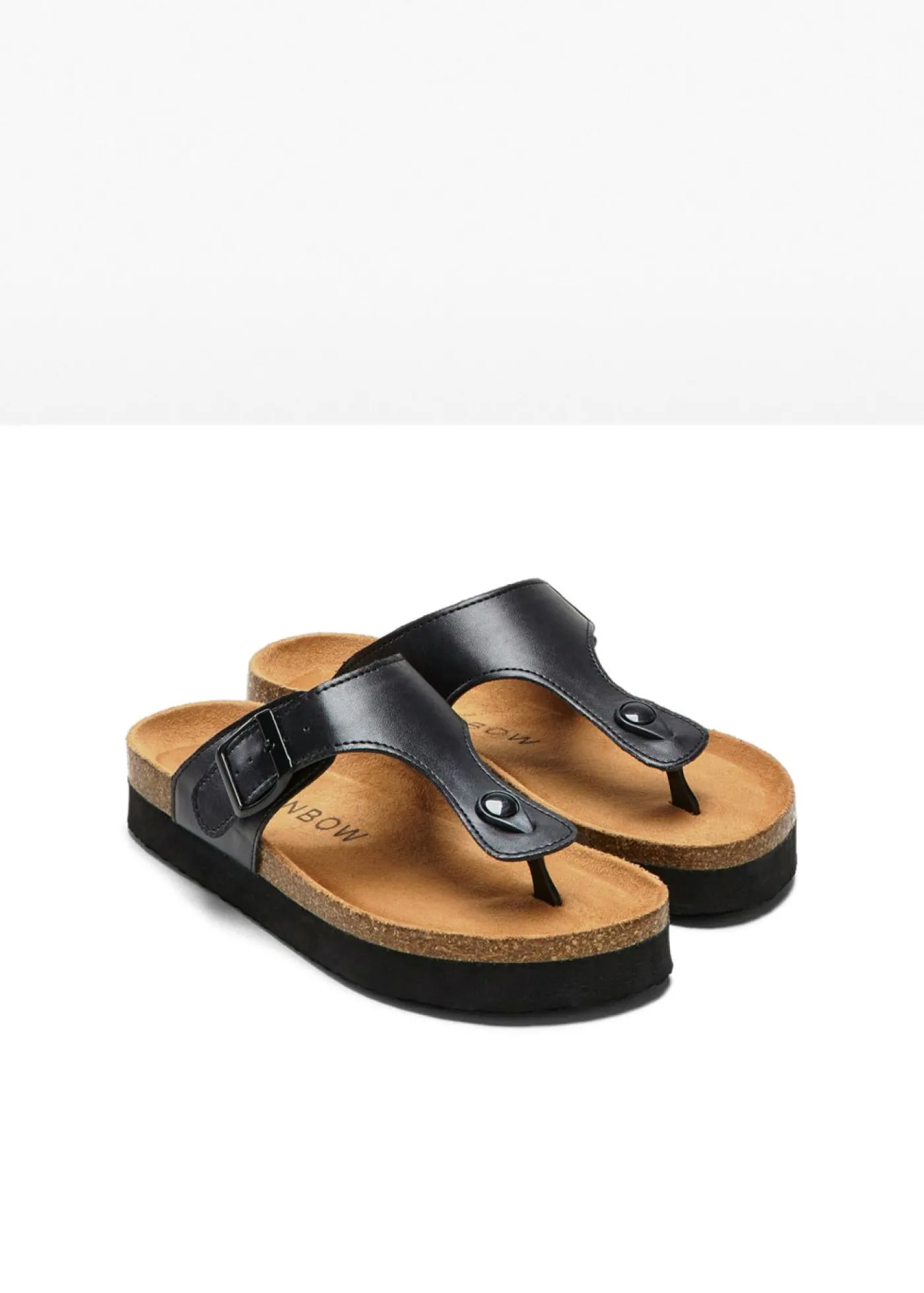 bonprix bonprix Chancletas pata de gallo Negro New