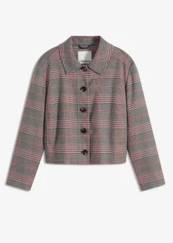 bonprix bonprix Chaqueta marrón-beige a cuadros Online