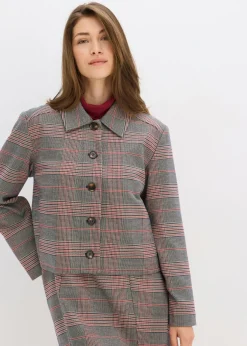 bonprix bonprix Chaqueta marrón-beige a cuadros Online