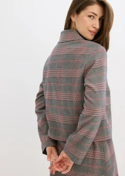 bonprix bonprix Chaqueta marrón-beige a cuadros Online
