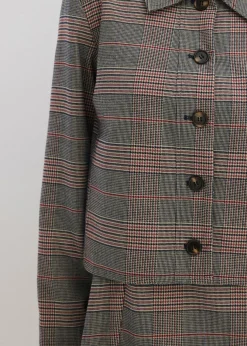 bonprix bonprix Chaqueta marrón-beige a cuadros Online