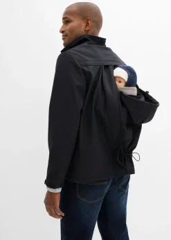 bonprix bonprix Chaqueta 3 en 1 con función de porteo en la parte delantera y trasera para hombres Negro Outlet