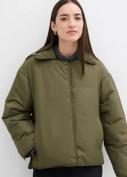 bonprix bonprix Chaqueta acolchada Verde oliva oscuro Clearance