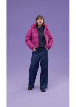 bonprix bonprix Chaqueta acolchada corta Fucsia oscuro Discount