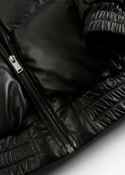 bonprix bonprix Chaqueta acolchada de napa de cordero Negro