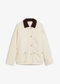 bonprix bonprix Chaqueta acolchada de sarga Beige natural