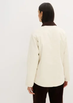 bonprix bonprix Chaqueta acolchada de sarga Beige natural