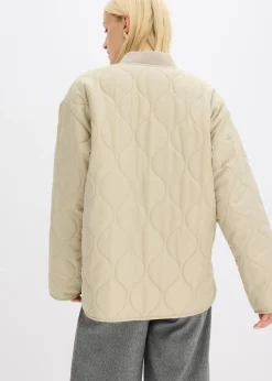 bonprix bonprix Chaqueta acolchada ultraligera con corte holgado Verde aceite Sale