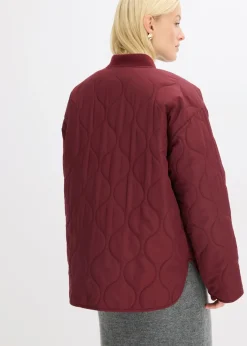 bonprix bonprix Chaqueta acolchada ultraligera con corte holgado mora oscuro Clearance