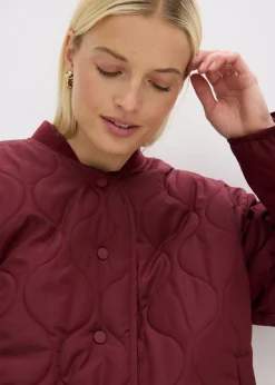 bonprix bonprix Chaqueta acolchada ultraligera con corte holgado mora oscuro Clearance