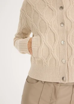 bonprix bonprix Chaqueta bomber con contenido de lana Arena jaspeado Sale