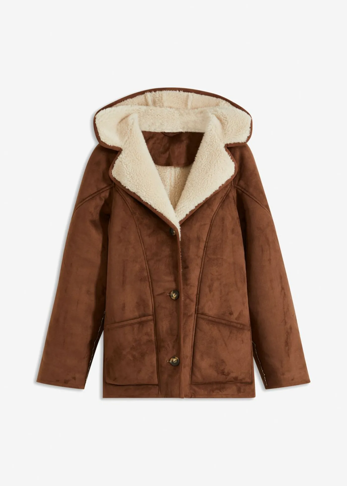 bonprix bonprix Chaqueta con capucha Marrón claro Best